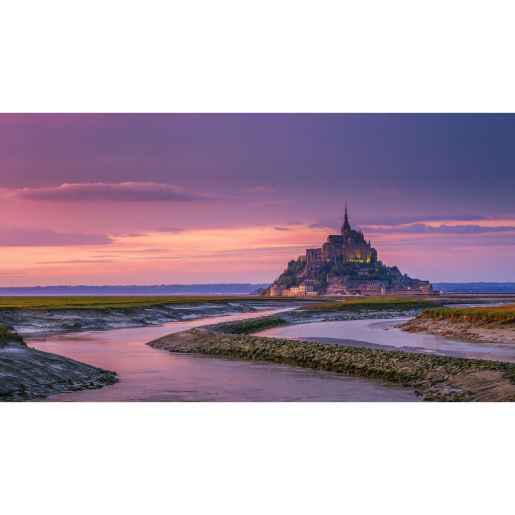 Mont Saint Michel Sunset 1024x1024