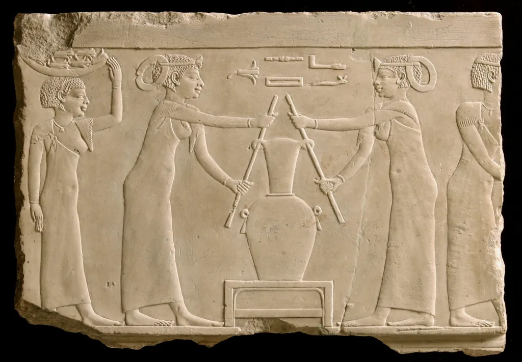 Women Pressing Oil Louvre