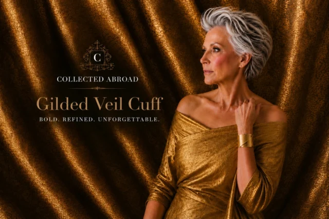 The new Gilded Veil Cuff. Sculptural. Striking. 

Handcrafted in limited quantities exclusively for Collected Abroad.

Bold. Refined. Unforgettable.

#CollectedAbroad #GildedVeilCuff #WearableArt #QuietLuxury #ArtisanMade