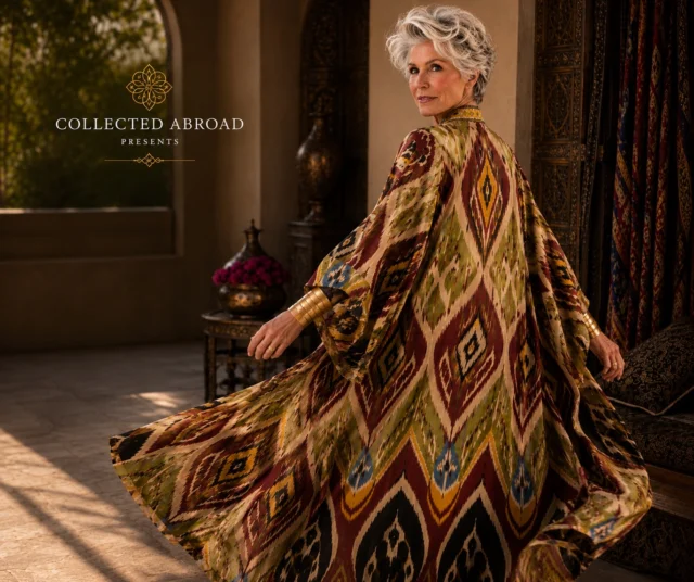 Discover the artistry of the Silk Road.

Our bespoke Silk Adras caftans are handcrafted in Bukhara, Uzbekistan using centuries-old ikat weaving traditions. Each piece is created in limited artisan quantities, making every caftan as rare as the journey that inspired it.

Now available exclusively at Collected Abroad. Link in bio. 

Shop the collection at collectedabroad.com

#CollectedAbroad #SilkRoadAtelier #SilkAdras #Bukhara #Uzbekistan