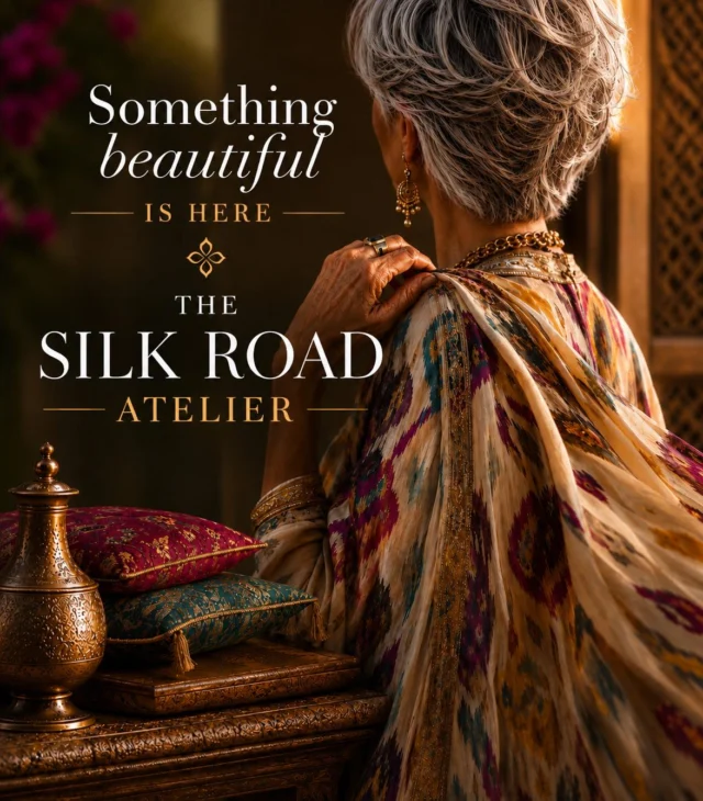 Something beautiful is here.

Introducing The Silk Road Atelier—our first collection of bespoke silk adras caftans, handcrafted in Bukhara, Uzbekistan by artisan Umida Kabilova.

Each caftan is individually cut from handwoven ikat silk, making every piece beautifully one of a kind. Created in limited quantities and available exclusively through Collected Abroad.

Explore the collection:
https://collectedabroad.com

#CollectedAbroad #SilkRoadAtelier #LuxuryCaftan #Uzbekistan #Bukhara #SilkIkat #WearableArt #SlowLuxury #ArtisanMade #QuietLuxury #TimelessStyle #ResortWear #TravelInspired #WomenWhoTravel #LuxuryFashion