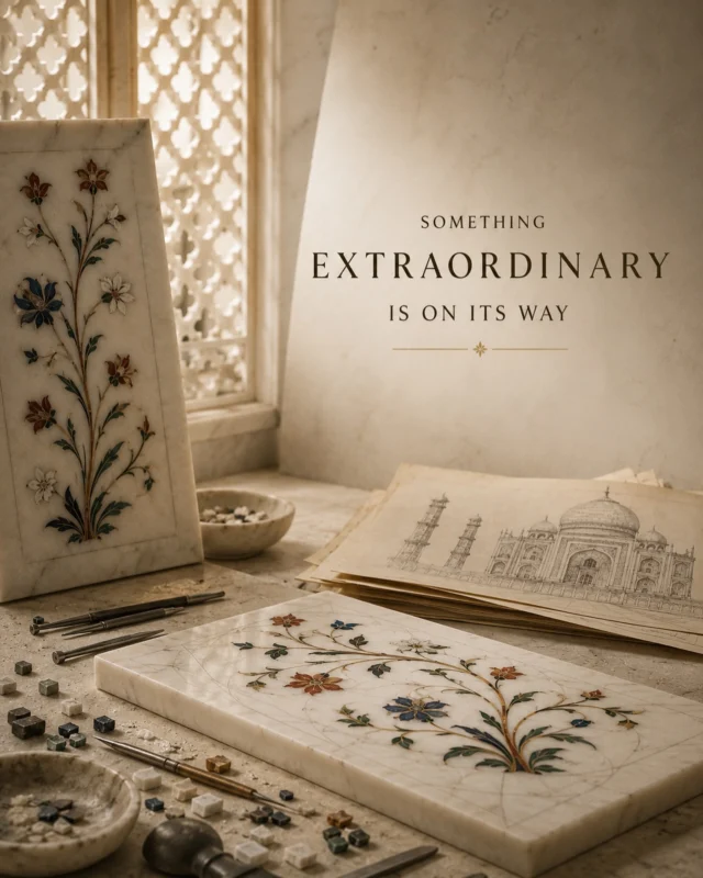 Mahjong. Mahjong. Mahjong.  Something extraordinary is coming.

Makrana marble. Rajasthan. Generations of artistry.

Inspired by the timeless craftsmanship behind the Taj Mahal.

Stay tuned.

#CollectedAbroad #MakranaMarble #Rajasthan #QuietLuxury #ComingSoon