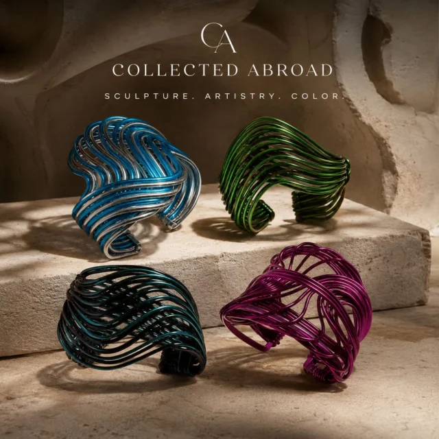 Wearable art. Handcrafted sculpture. Color with a pulse.

Each Ivan Midzic cuff is shaped by hand—bold, unexpected, and entirely its own. No two exactly alike.

#WearableArt #HandcraftedJewelry #ArtJewelry #StatementCuff #CollectedAbroad