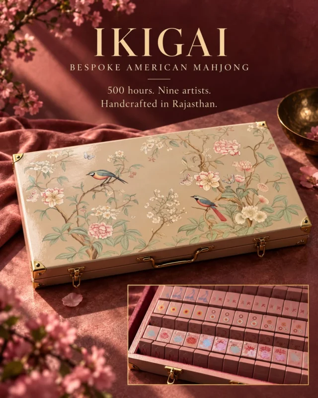 Mahjong magic: when your set gets all the compliments. Ikigai is ready for its close-up.

Collectedabroad.com

#IkigaiMahjong #MahjongWithStyle #BespokeMahjong #CollectedAbroad #MadeInJaipur