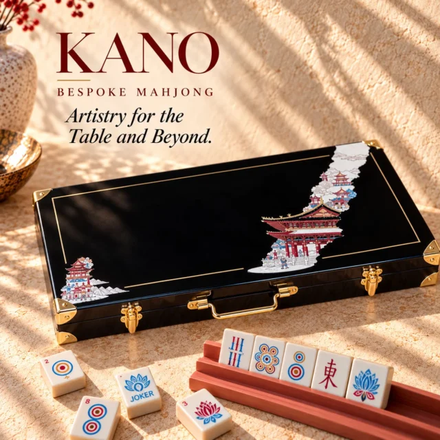 Try keeping your eyes on your hand.

Meet Kano. Hand-painted Assam teak tiles, a dramatic black case, and cotton velvet within. Nine artisans. 500 hours. One bespoke mahjong set with a talent for stealing attention.

Made to order at collectedabroad.com.

#CollectedAbroad #BespokeMahjong #AmericanMahjong #LuxuryMahjong #RajasthaniArt